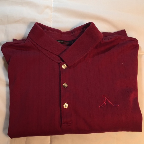Vintage Tiger Woods Nike shirt, maroon, XL, VGUC - Picture 6 of 6